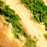 タマゴと水菜のサンドイッチ